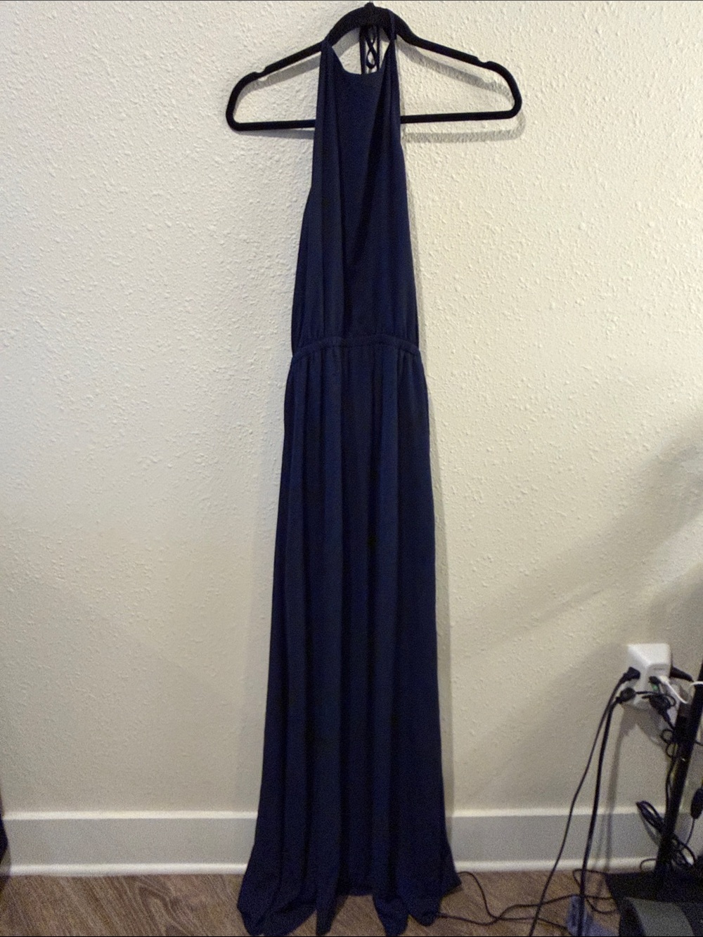 Show Me Your MuMu Navy Halter Maxi Dress